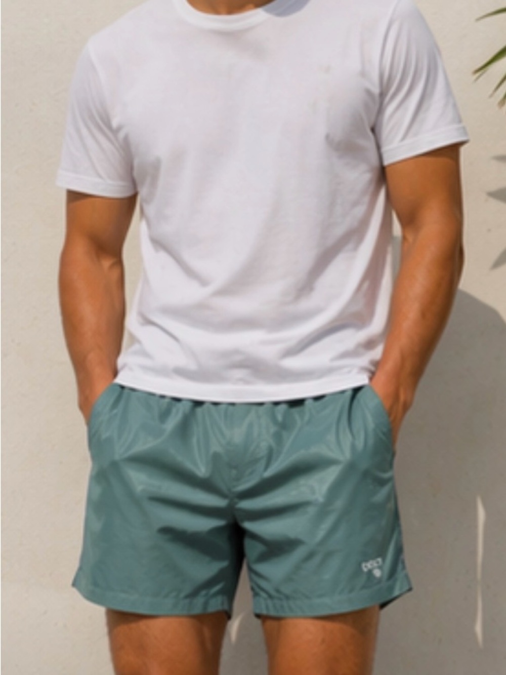 DSG Light Teal Men's Athletic Shorts NWT XXL with slight sheen finish!